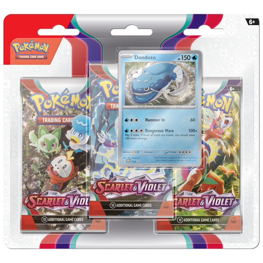 Pokemon Scarlet & Violet 3 Booster Packs & Dondozo Promo Card