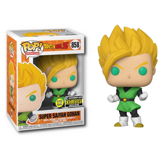 Funko Pop Anime Dragon Ball Z Super Saiyan Gohan 858 Entertainment Earth Exclusive GITD