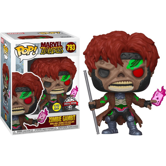 Funko Pop Marvel Zombie Gambit 793 Special Edition GITD