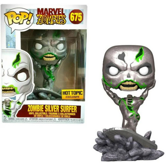 Funko Pop Marvel Zombie Silver Surfer 675 Hot Topic