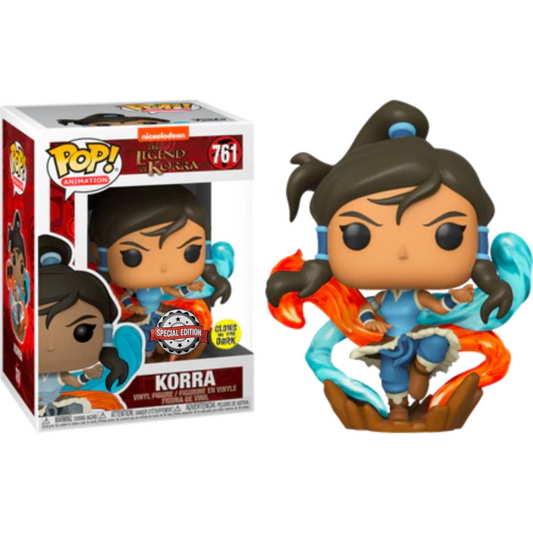 Funko Pop Anime The Legend of Korra Korra 761 Special Edition GITD