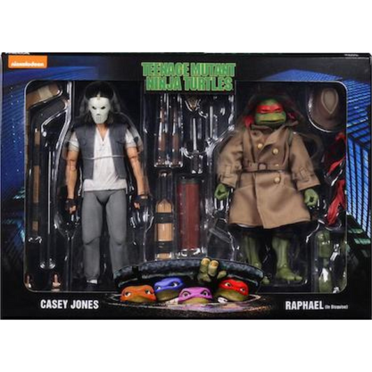 Teenage Mutant Ninja Turtles NECA Casey Jones & Raphael Disguise 2 Pack