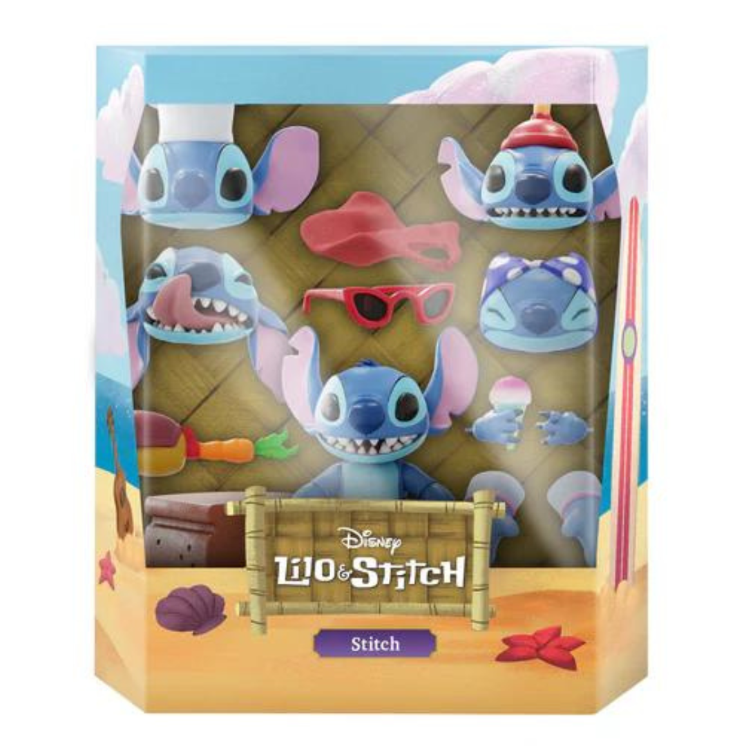 Super7 ULTIMATES! Disney Stitch - 7" Disney Action Figure with Accessories