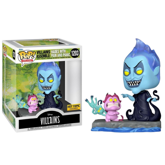 Funko Pop Disney 6inch Villains Assemble: Hades with Pain and Panic 1203 Hot Topic