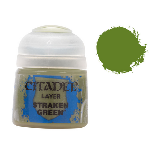 Games Workshop Warhammer Layer Base Layer Straken Green 12ML