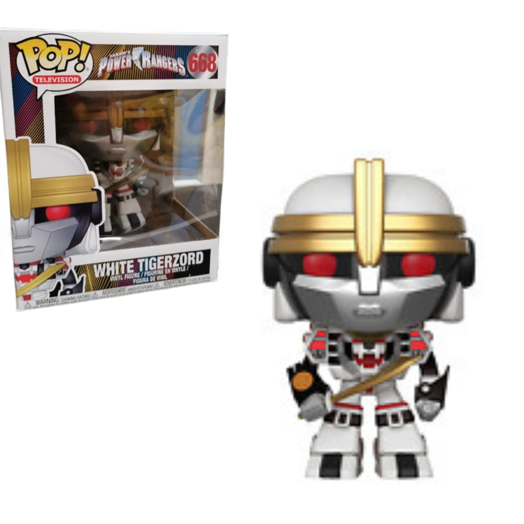 Funko Pop 6inch Power Rangers White Tigerzord 668