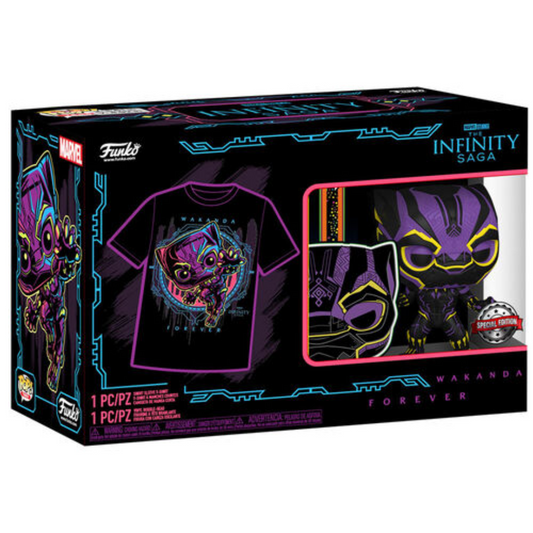 Funko Pop Marvel Black Panther Pop & Tee Box Set Size Medium