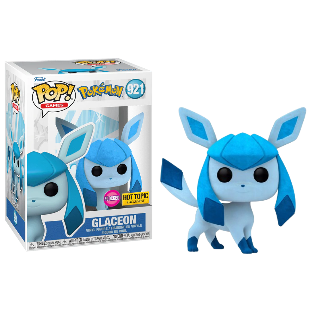 Funko Pop Pokemon Glaceon 921 Hot Topic Flocked