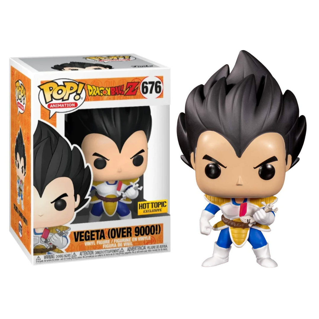 Funko Pop Dragon Ball Z Vegeta (Over 9000!) 676 Hot Topic