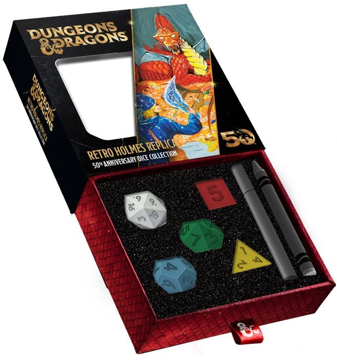 DND Dungeons & Dragons 50TH Anniversary Dice Vintage Set